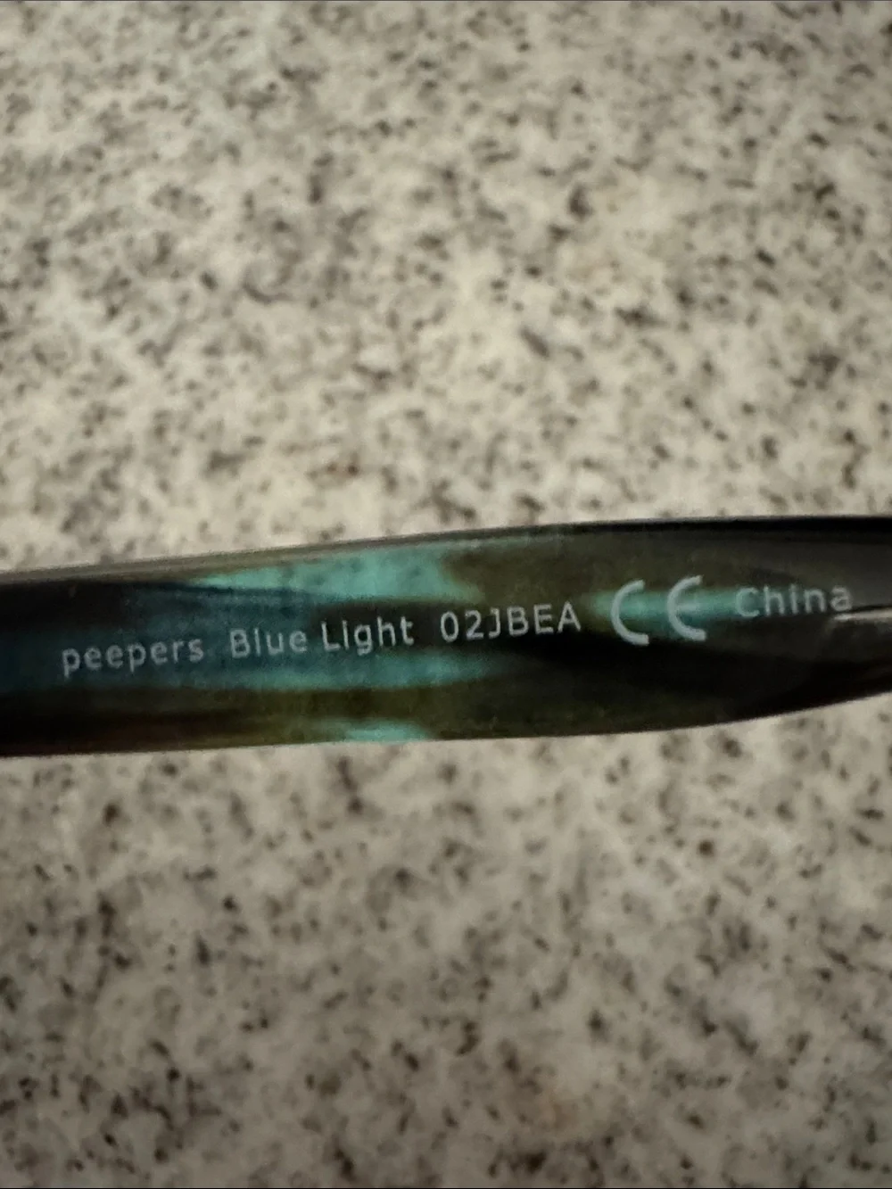 Peepers Teal Black Reading Glasses - Classic Rectangular Frame +1.00